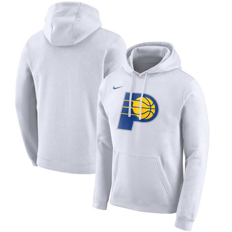 NBA Indiana Pacers Nike 201920 City Edition Club Pullover Hoodie White